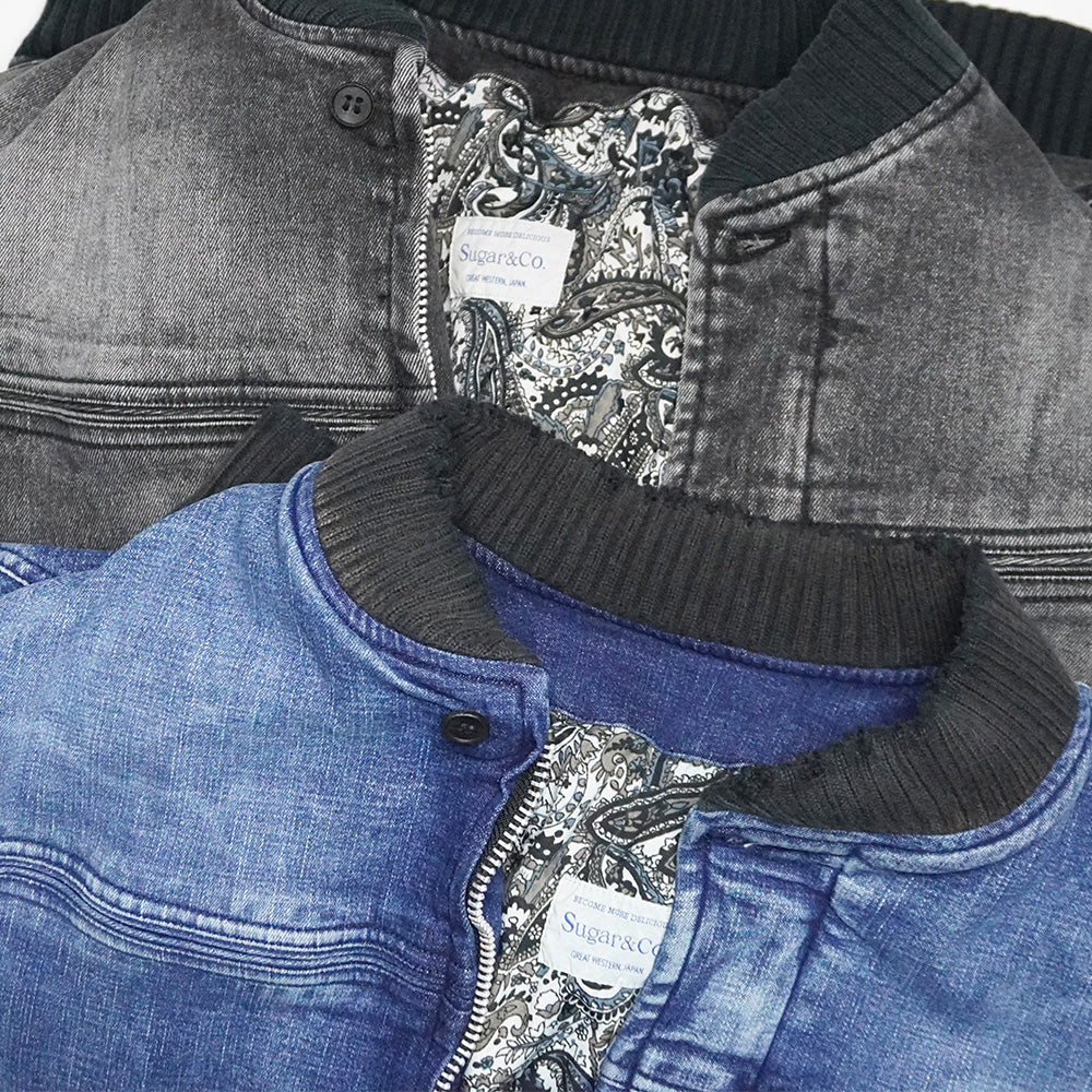 DENIM sugar cap jacket 90's wash BLACK /デニムシュガーカップ