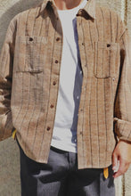 画像をギャラリービューアに読み込む, Moleskin stripe shirt/モールスキンストライプシャツ