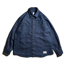 画像をギャラリービューアに読み込む, drop denim shirt(OW)/ドロップデニムシャツ(ワンウォッシュ)