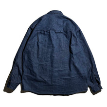 画像をギャラリービューアに読み込む, drop denim shirt(OW)/ドロップデニムシャツ(ワンウォッシュ)