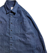 画像をギャラリービューアに読み込む, drop denim shirt(OW)/ドロップデニムシャツ(ワンウォッシュ)