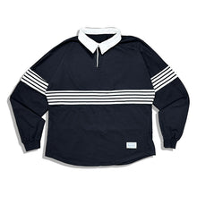 画像をギャラリービューアに読み込む, drop rugby shirts(BK)/ドロップラガーシャツ(ブラック)