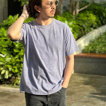 画像をギャラリービューアに読み込む, drop SN tee (F.PPL)/ドロップサタデーナイトティー(パープル)