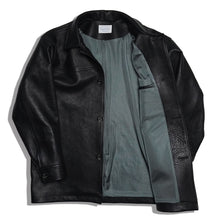 画像をギャラリービューアに読み込む, leather gentle coat/レザージェントルコート
