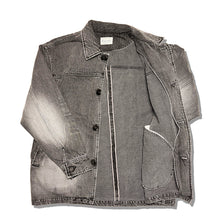 画像をギャラリービューアに読み込む, gentle coat indigo 40&#39;s wash BK/ジェントルコート インディゴ 40&#39;sウォッシュ (ブラック)
