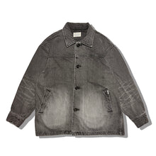 画像をギャラリービューアに読み込む, gentle coat indigo 40&#39;s wash BK/ジェントルコート インディゴ 40&#39;sウォッシュ (ブラック)
