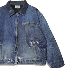 画像をギャラリービューアに読み込む, Denim Windproof Jacket(worker&#39;s wash)/ デニムウインドプルーフジャケット (加工)
