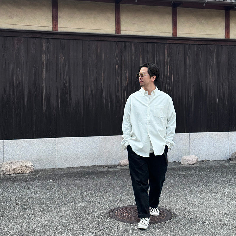 handsome shirt white denim/ハンサムシャツホワイトデニム