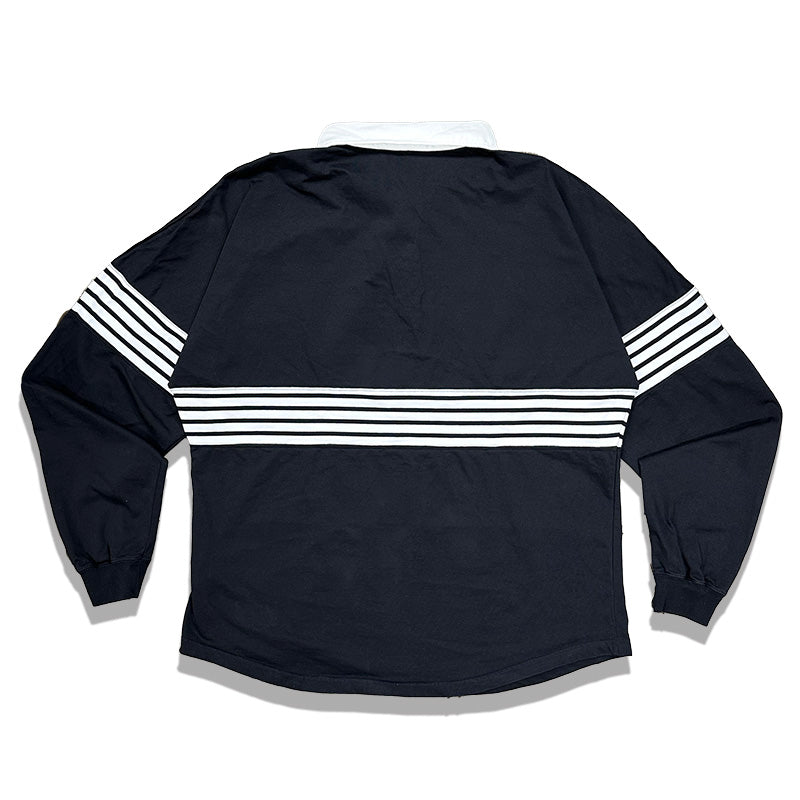 drop rugby shirts(BK)/ドロップラガーシャツ(ブラック) – Sugar&Co.jp